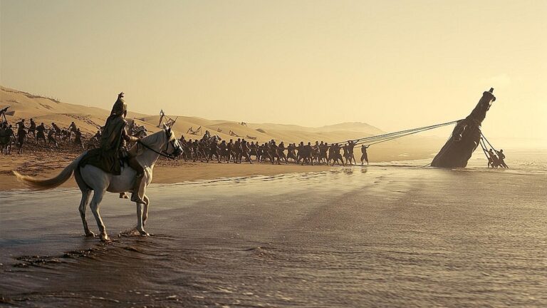Scene from The Odyssey (2026).