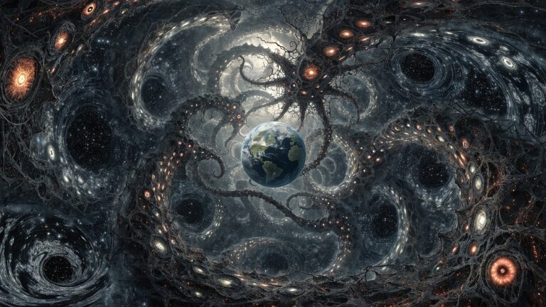 A scene of cosmic horror