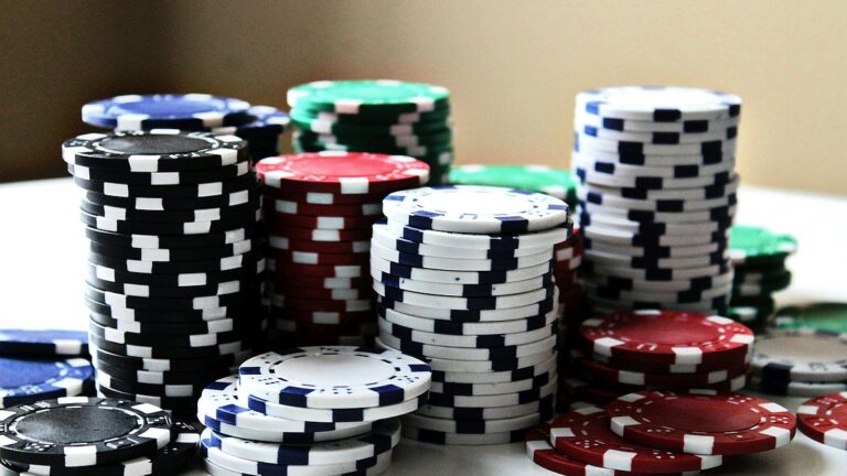 Image of stacked poker chips.